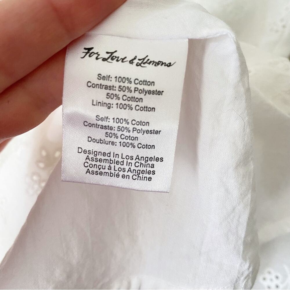 For Love And Lemons White Mini Dress - Picture 8 of 8